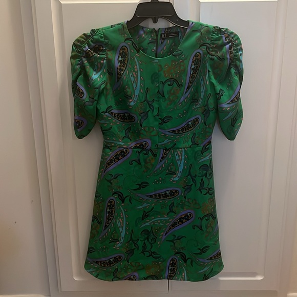 Zara Italian Summer Tropicana Mini Dress Art To Wear Artsy Medium - Picture 2 of 6